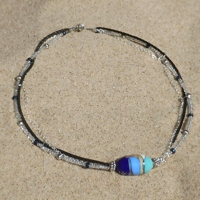 Lampworked Triple Choker